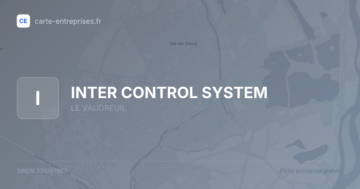 INTER CONTROL SYSTEM — 331087957 — fiche entreprise