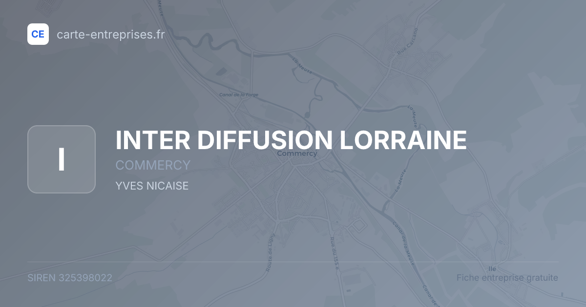 INTER DIFFUSION LORRAINE — 325398022 — fiche entreprise