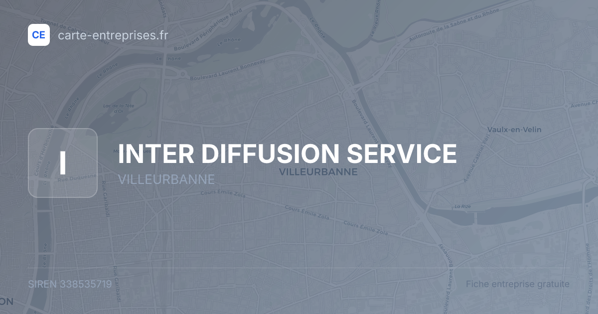 INTER DIFFUSION SERVICE — 338535719 — fiche entreprise