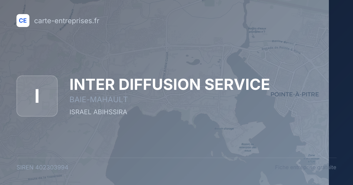 INTER DIFFUSION SERVICE — 402303994 — fiche entreprise