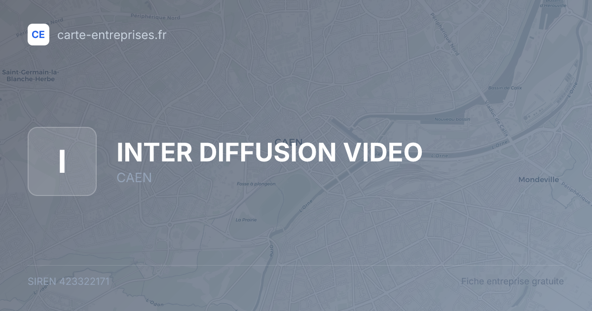 INTER DIFFUSION VIDEO — 423322171 — fiche entreprise