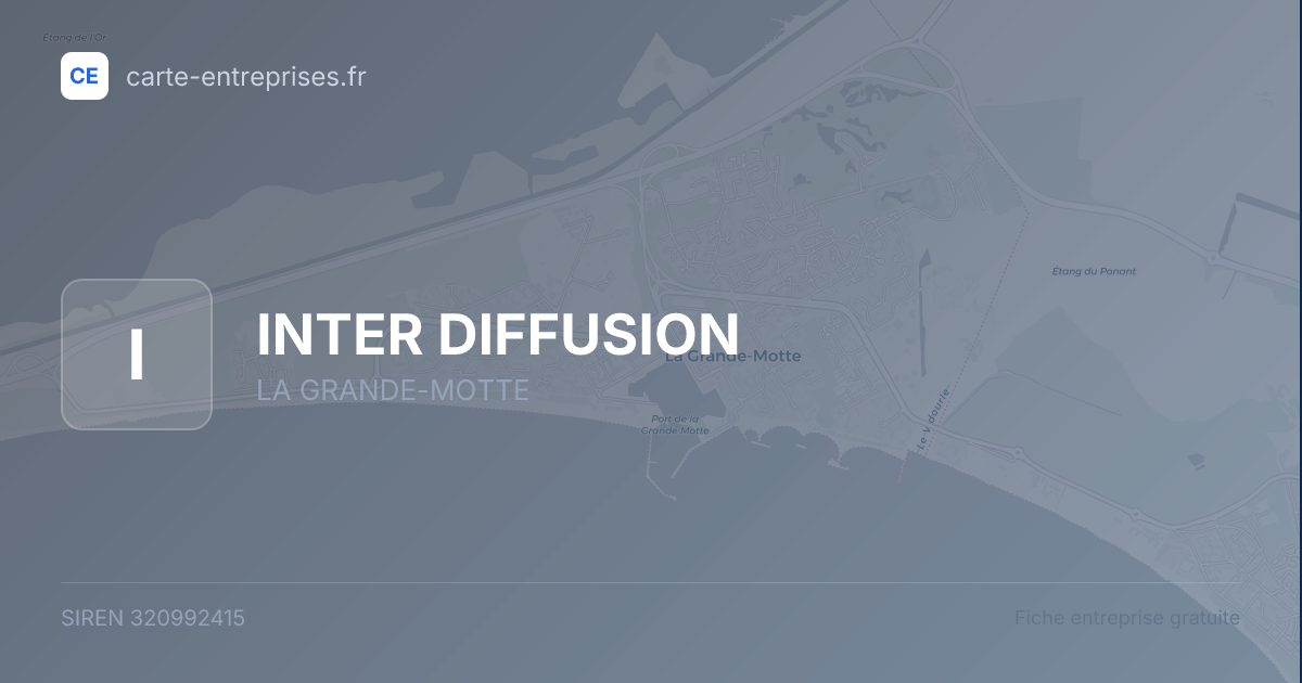 INTER DIFFUSION — 320992415 — fiche entreprise