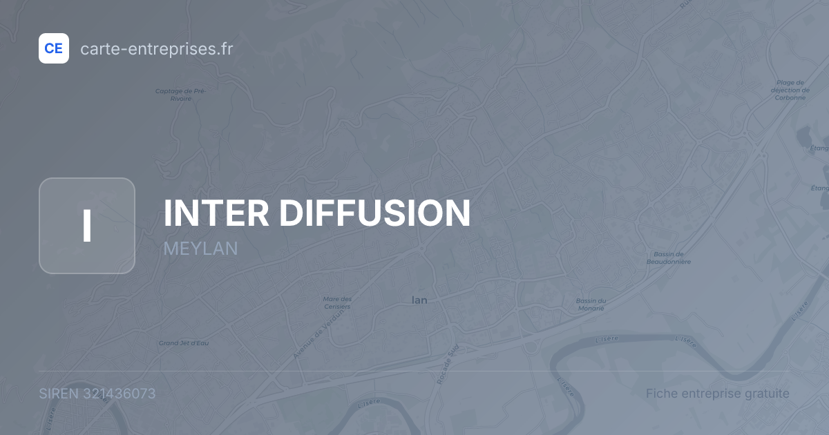 INTER DIFFUSION — 321436073 — fiche entreprise