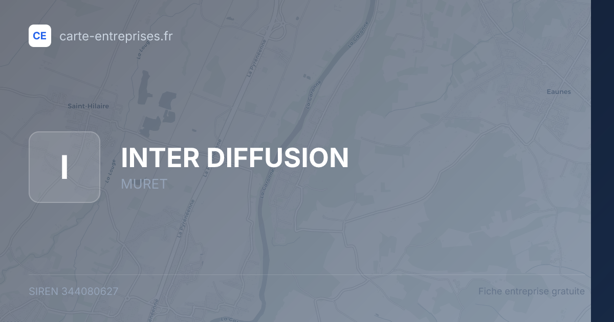 INTER DIFFUSION — 344080627 — fiche entreprise