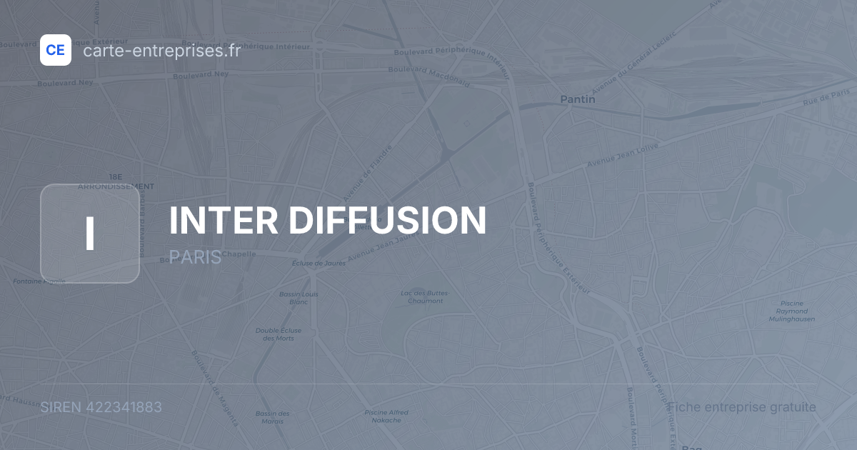 INTER DIFFUSION — 422341883 — fiche entreprise