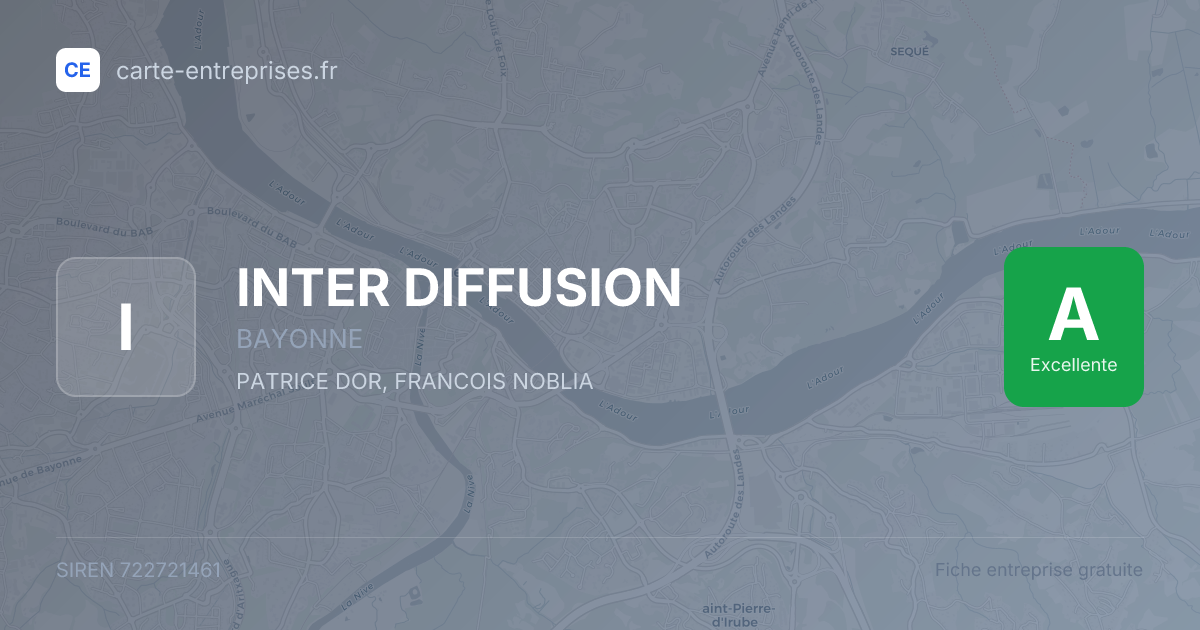 INTER DIFFUSION — 722721461 — fiche entreprise