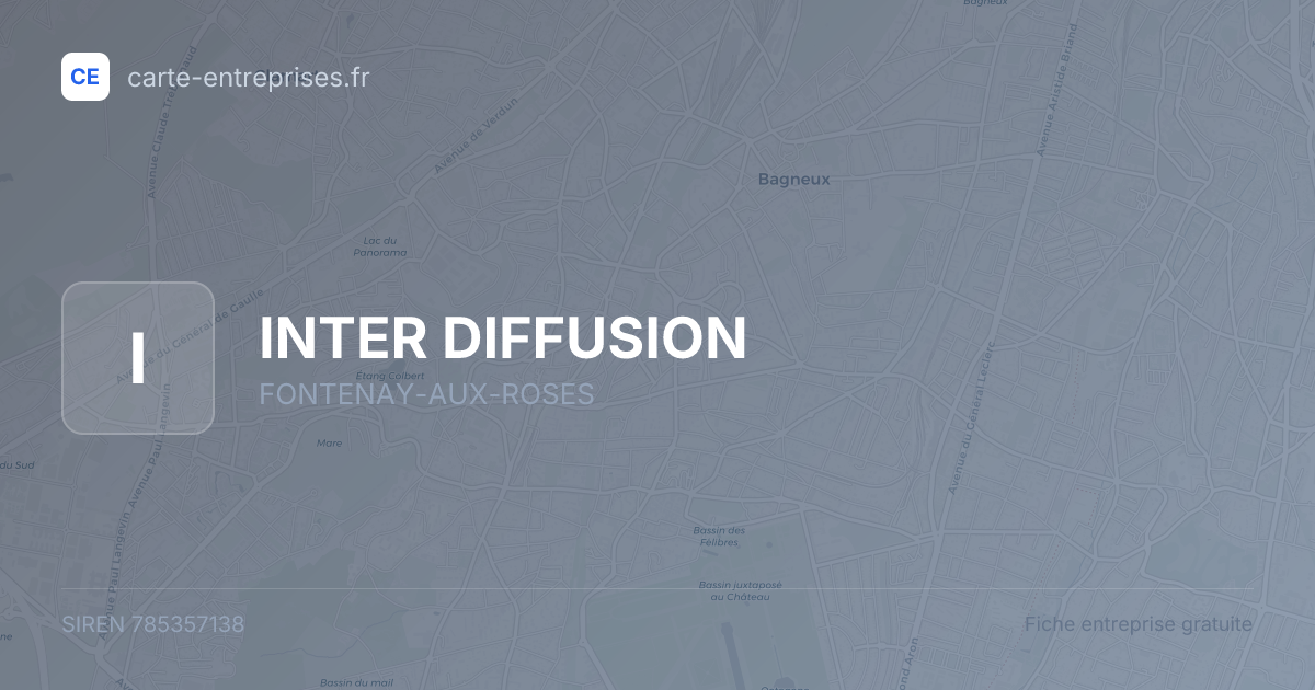 INTER DIFFUSION — 785357138 — fiche entreprise