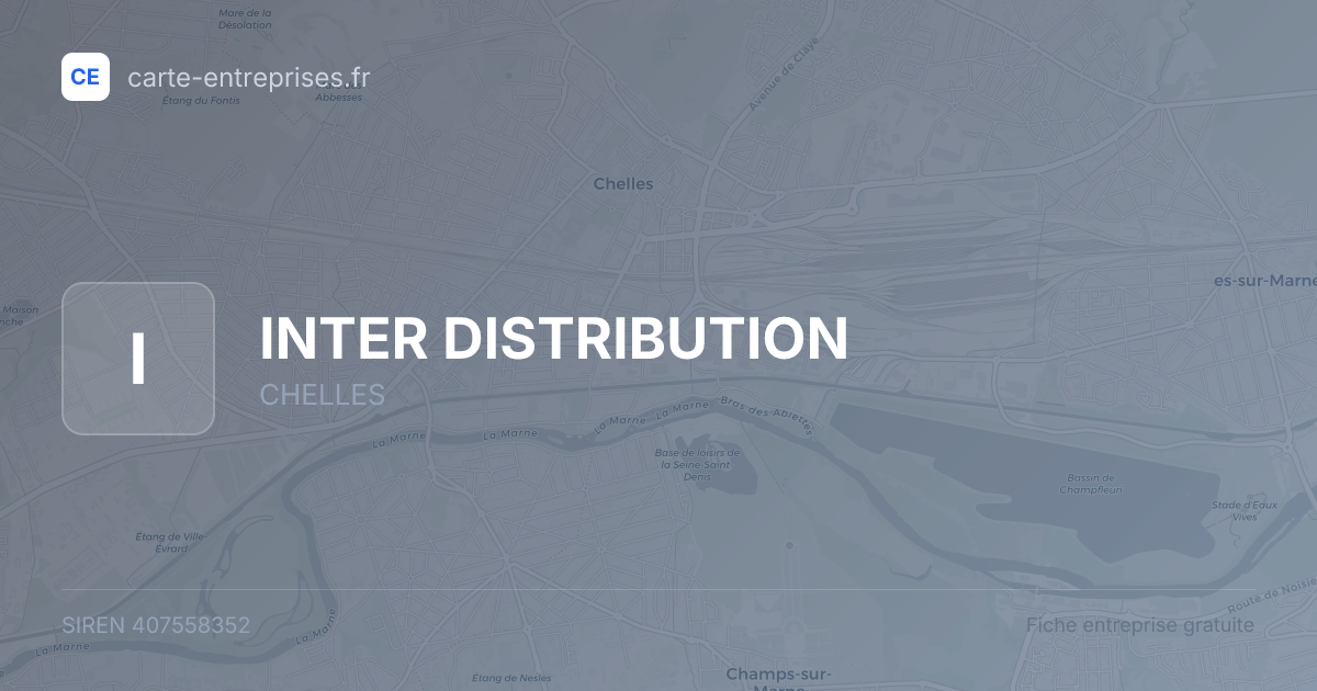 INTER DISTRIBUTION — 407558352 — fiche entreprise