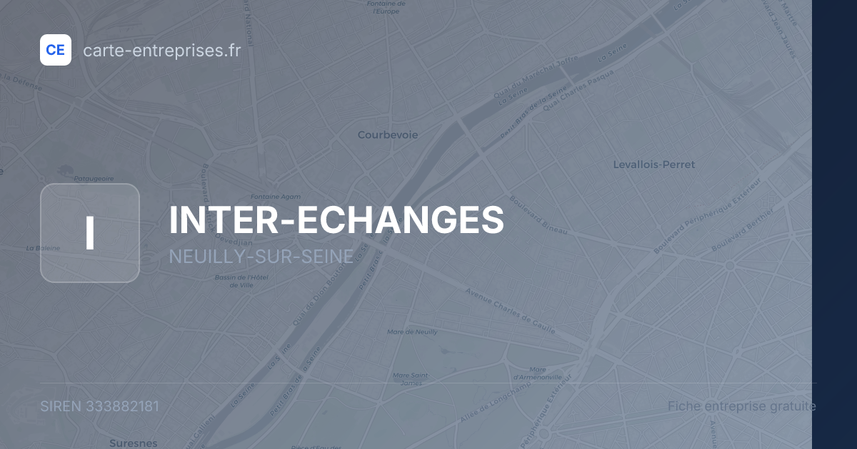 INTER-ECHANGES — 333882181 — fiche entreprise