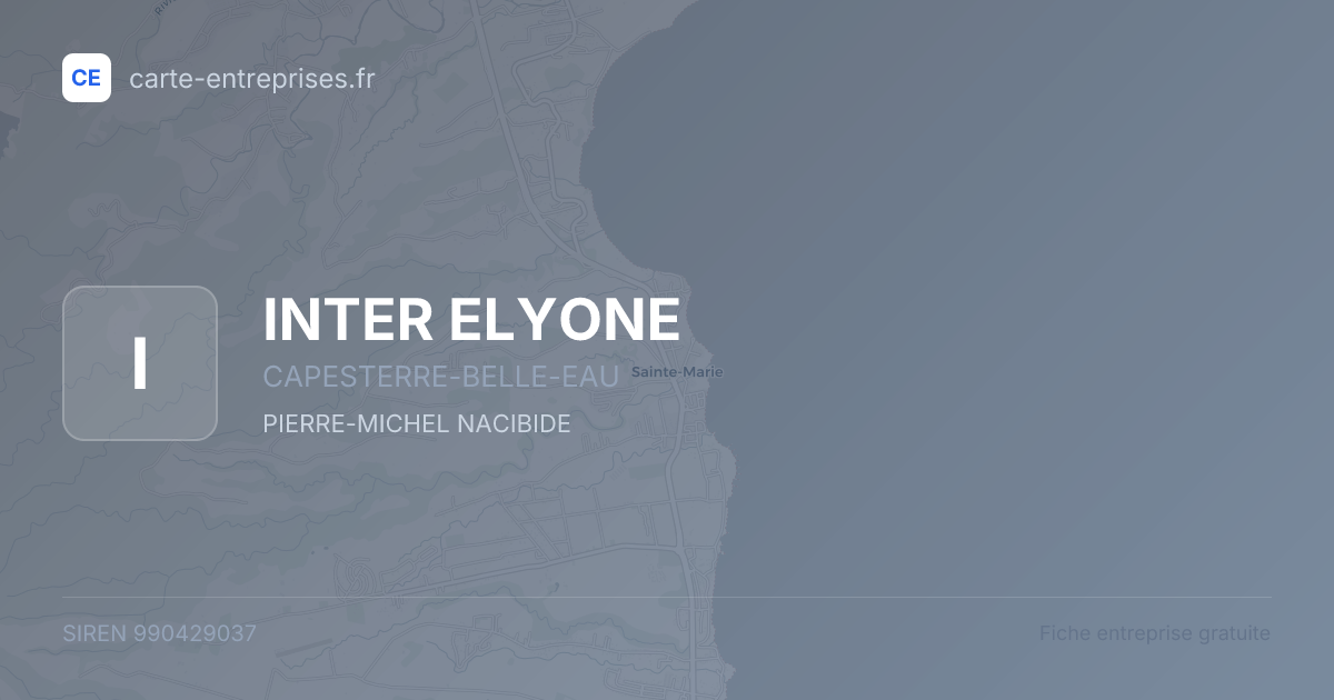 INTER ELYONE — 990429037 — fiche entreprise