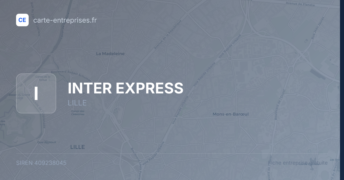 INTER EXPRESS — 409238045 — fiche entreprise