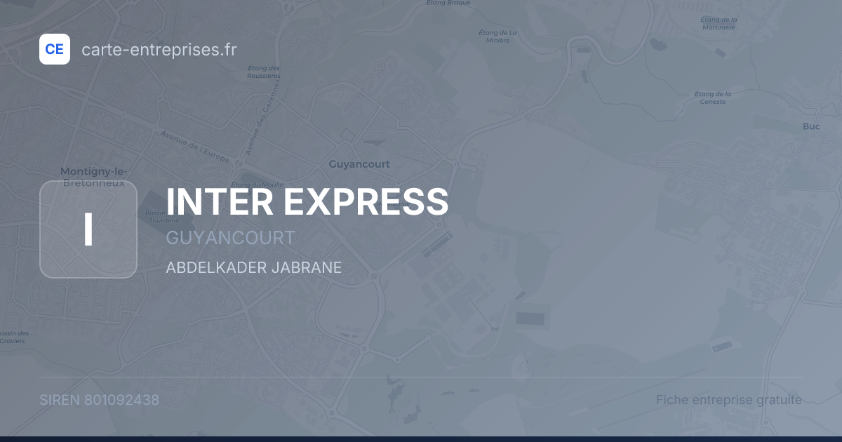 INTER EXPRESS — 801092438 — fiche entreprise
