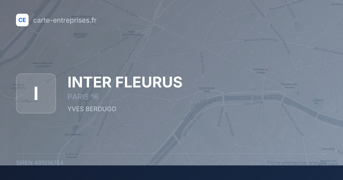 INTER FLEURUS — 491016754 — fiche entreprise
