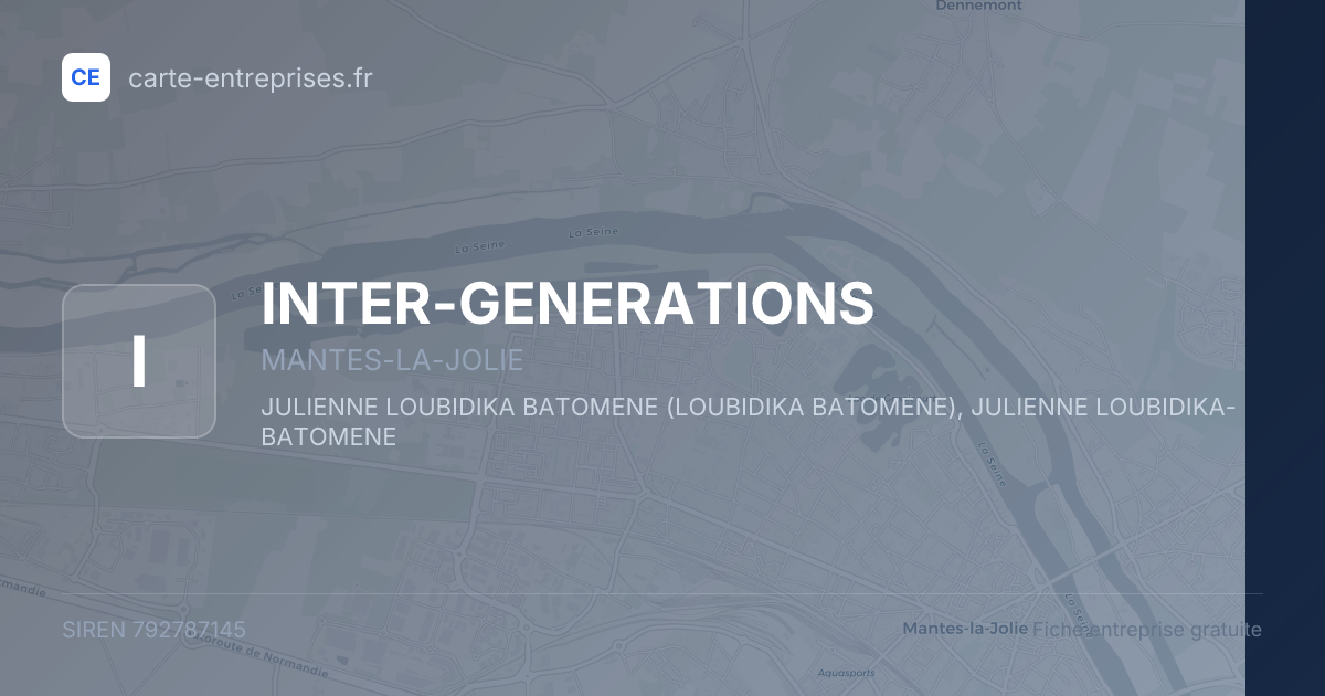 INTER-GENERATIONS — 792787145 — fiche entreprise