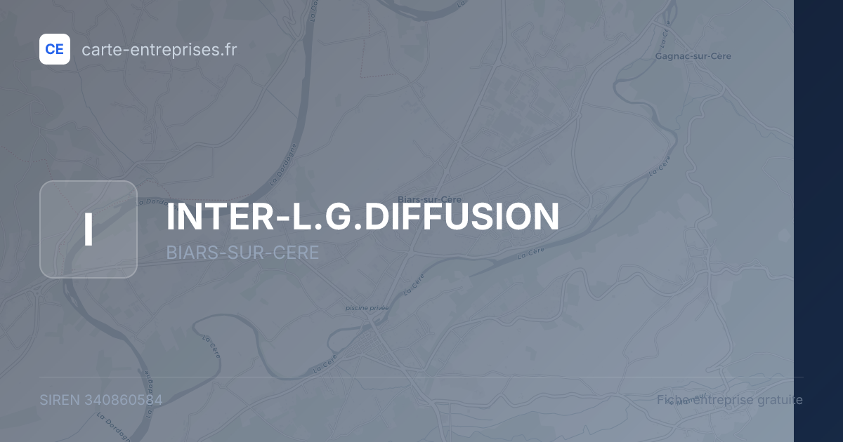 INTER-L.G.DIFFUSION — 340860584 — fiche entreprise
