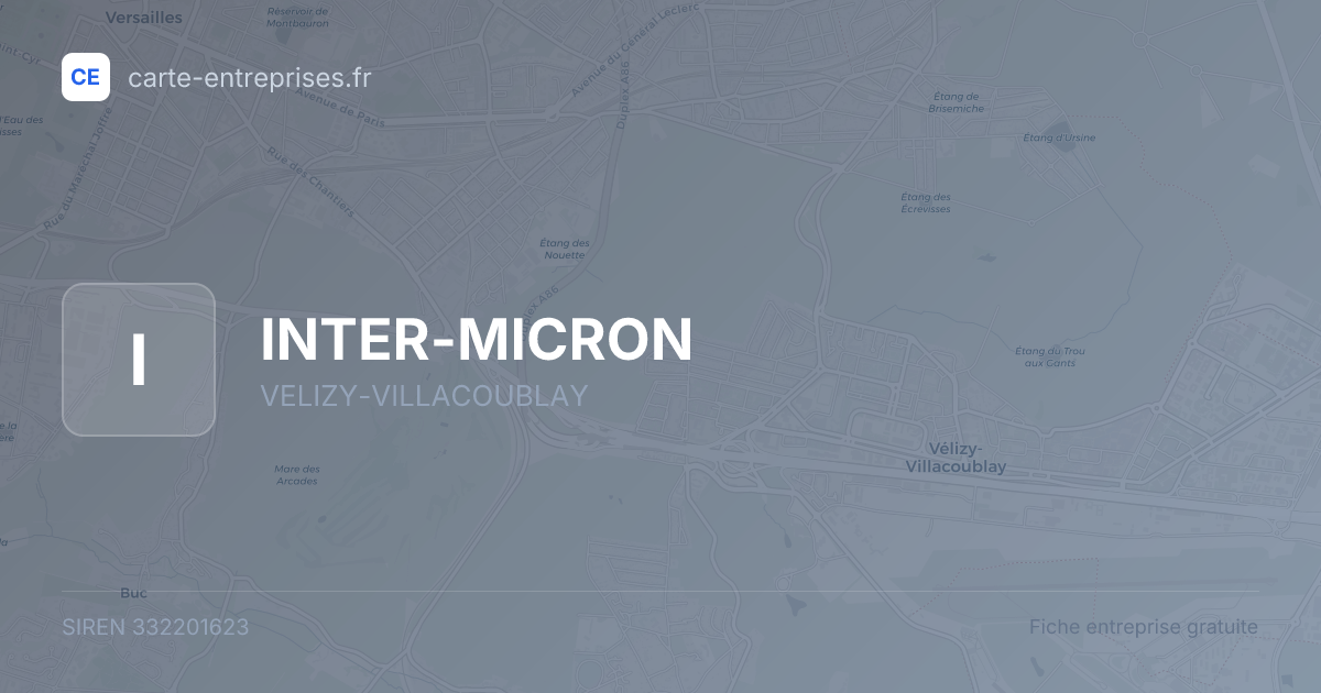 INTER-MICRON — 332201623 — fiche entreprise