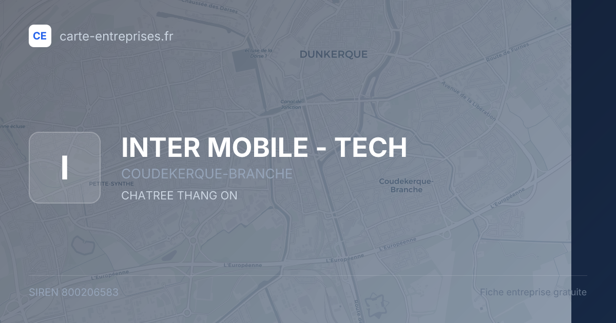 INTER MOBILE - TECH — 800206583 — fiche entreprise