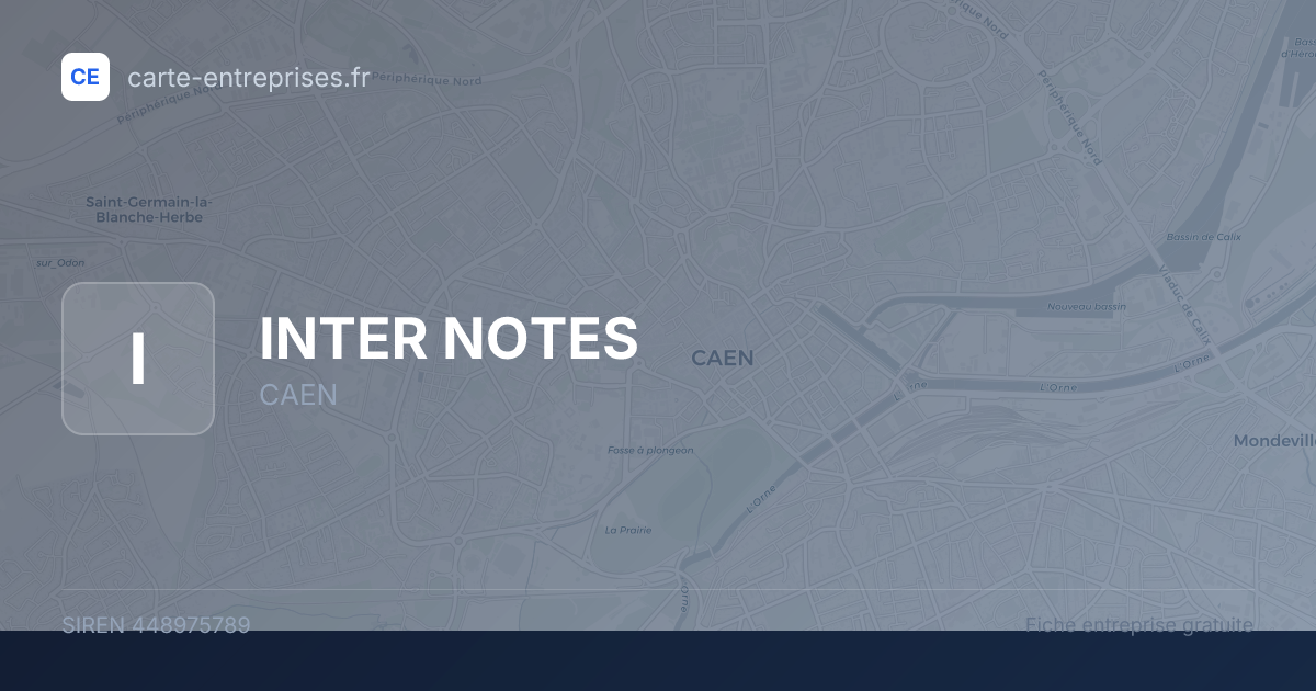 INTER NOTES — 448975789 — fiche entreprise
