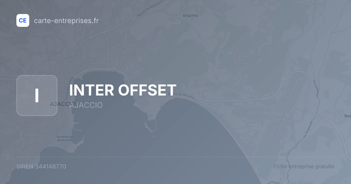 INTER OFFSET — 344148770 — fiche entreprise