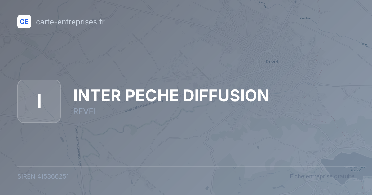 INTER PECHE DIFFUSION — 415366251 — fiche entreprise