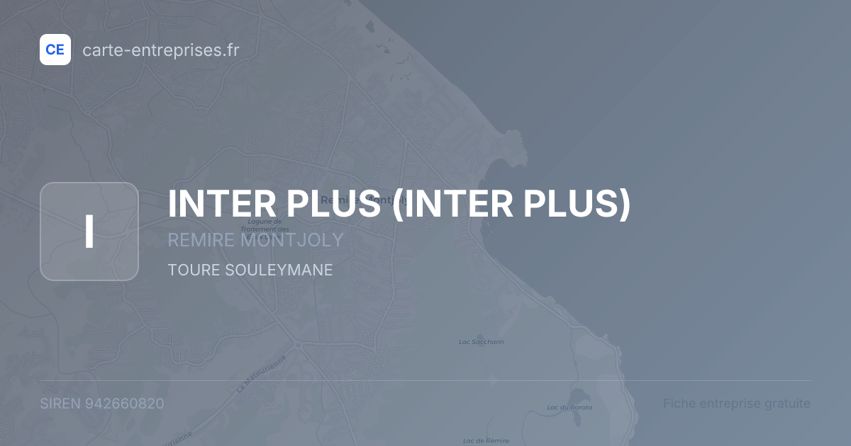 INTER PLUS — 942660820 — fiche entreprise