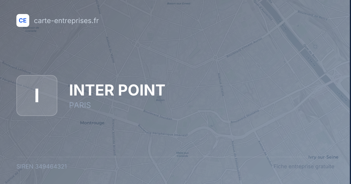 INTER POINT — 349464321 — fiche entreprise