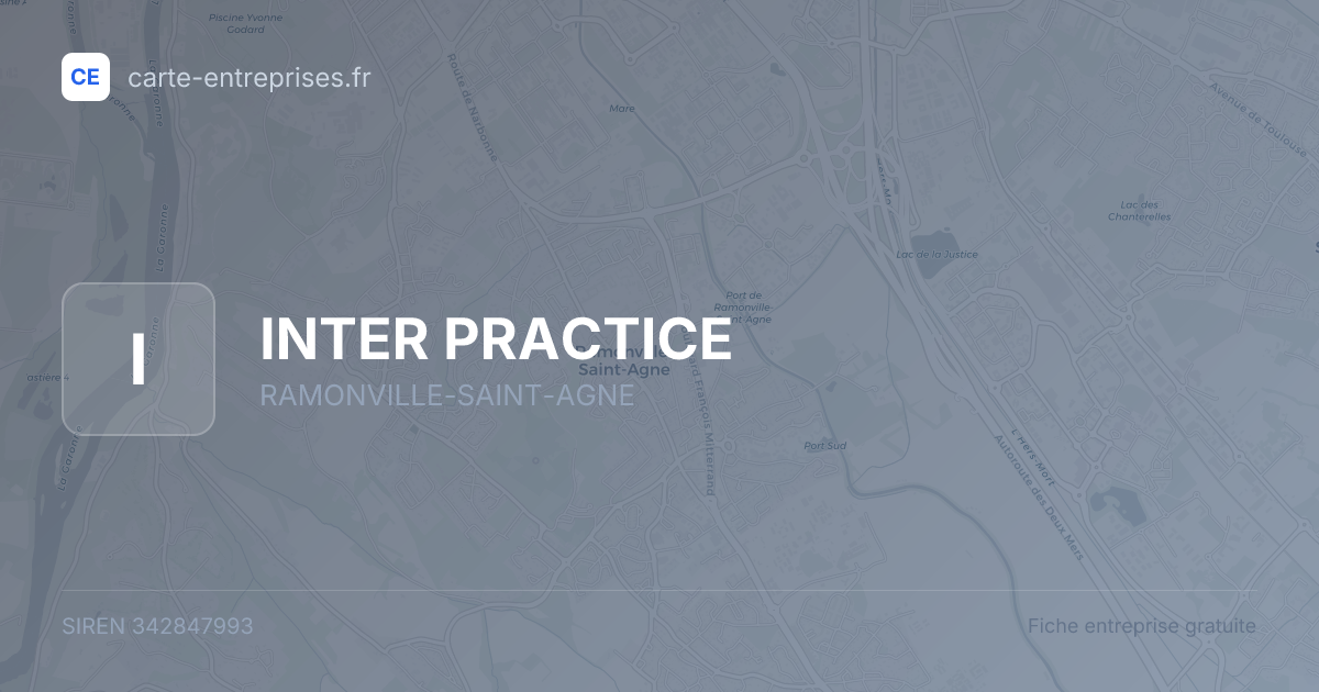 INTER PRACTICE — 342847993 — fiche entreprise
