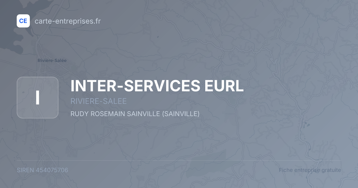 INTER-SERVICES EURL — 454075706 — fiche entreprise