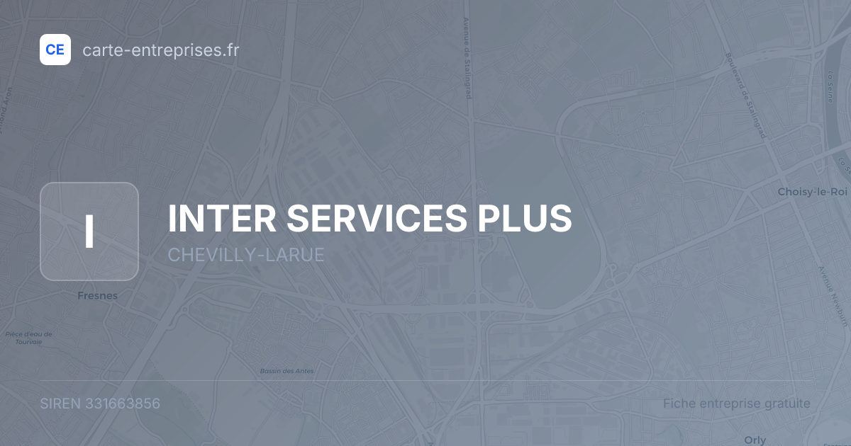 INTER SERVICES PLUS — 331663856 — fiche entreprise