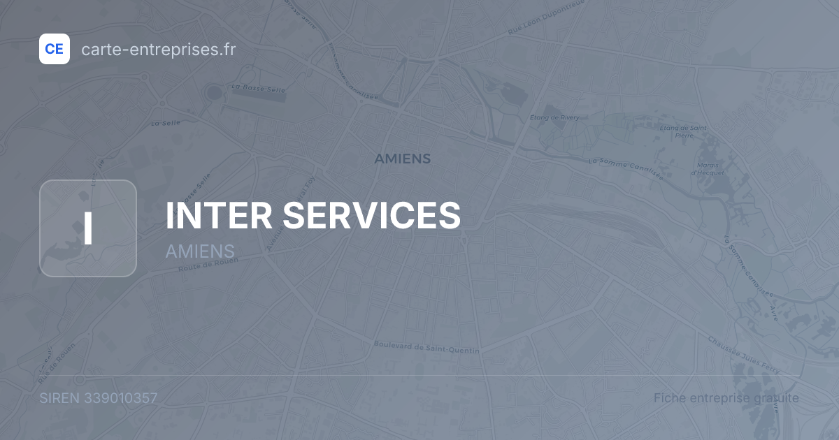 INTER SERVICES — 339010357 — fiche entreprise
