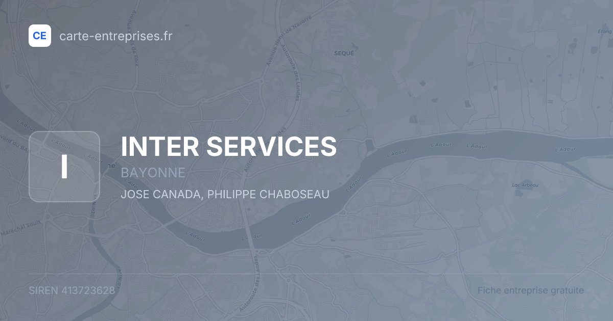 INTER SERVICES — 413723628 — fiche entreprise