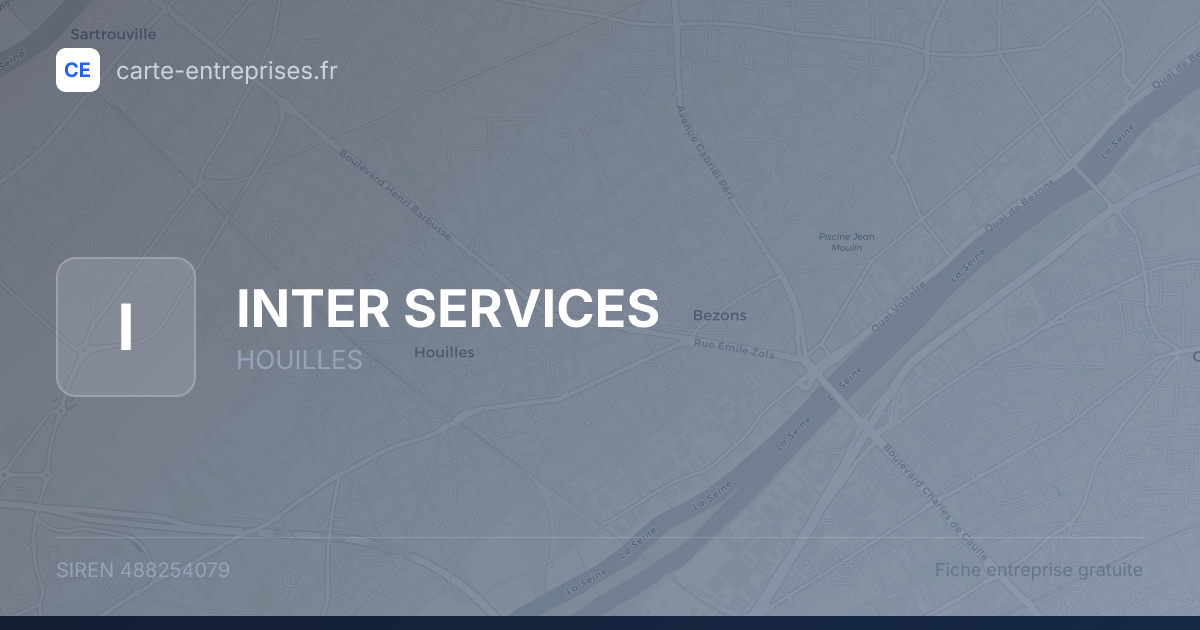 INTER SERVICES — 488254079 — fiche entreprise