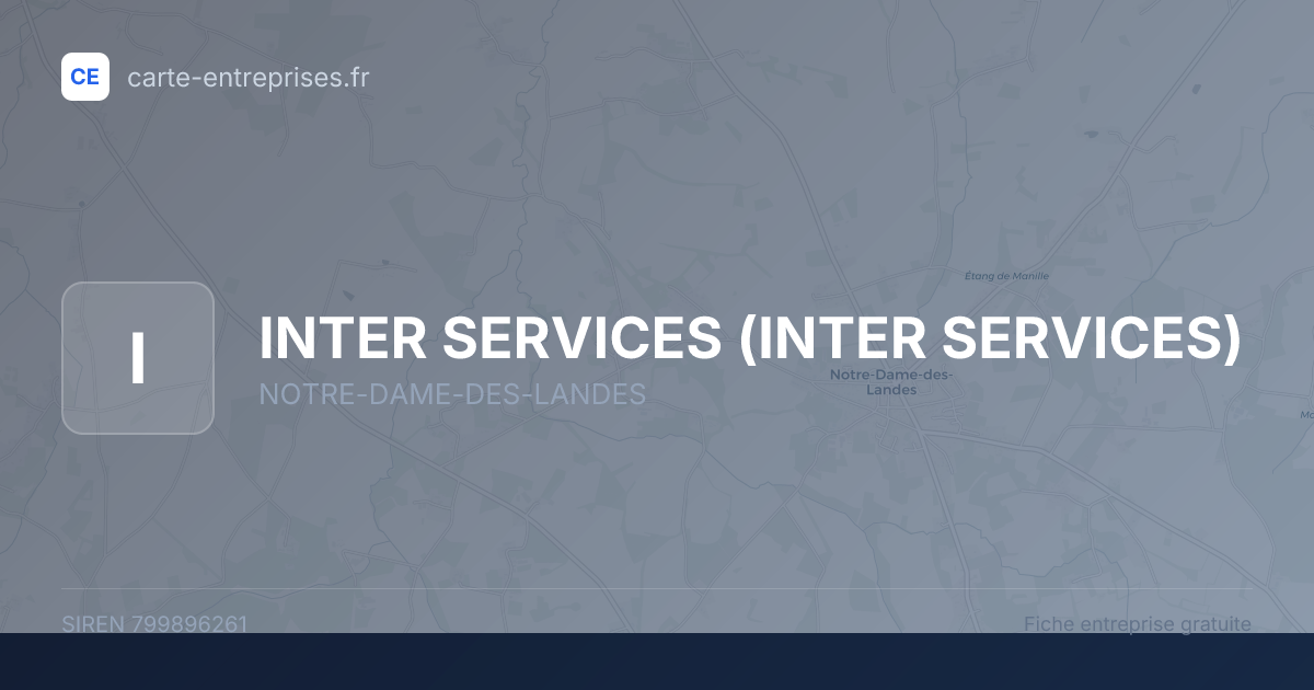 INTER SERVICES — 799896261 — fiche entreprise