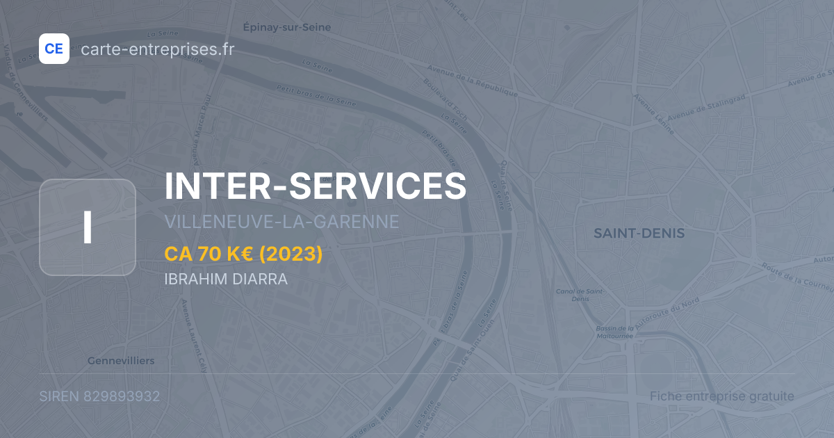 INTER-SERVICES — 829893932 — fiche entreprise