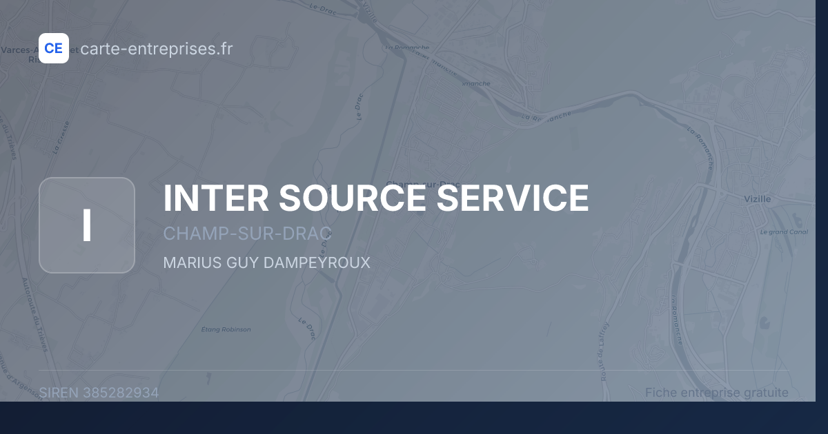 INTER SOURCE SERVICE — 385282934 — fiche entreprise
