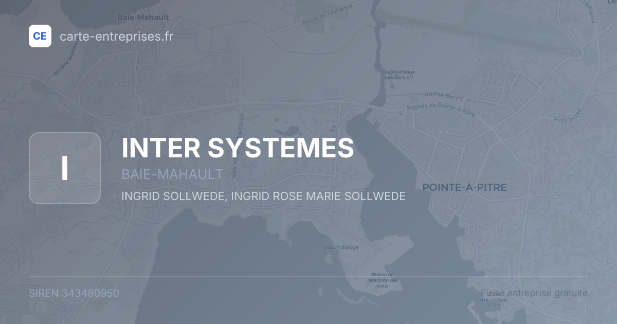 INTER SYSTEMES — 343480950 — fiche entreprise