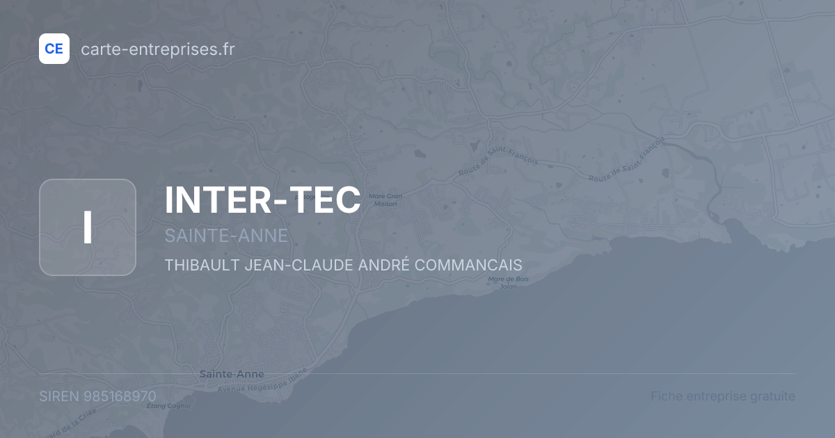INTER-TEC — 985168970 — fiche entreprise