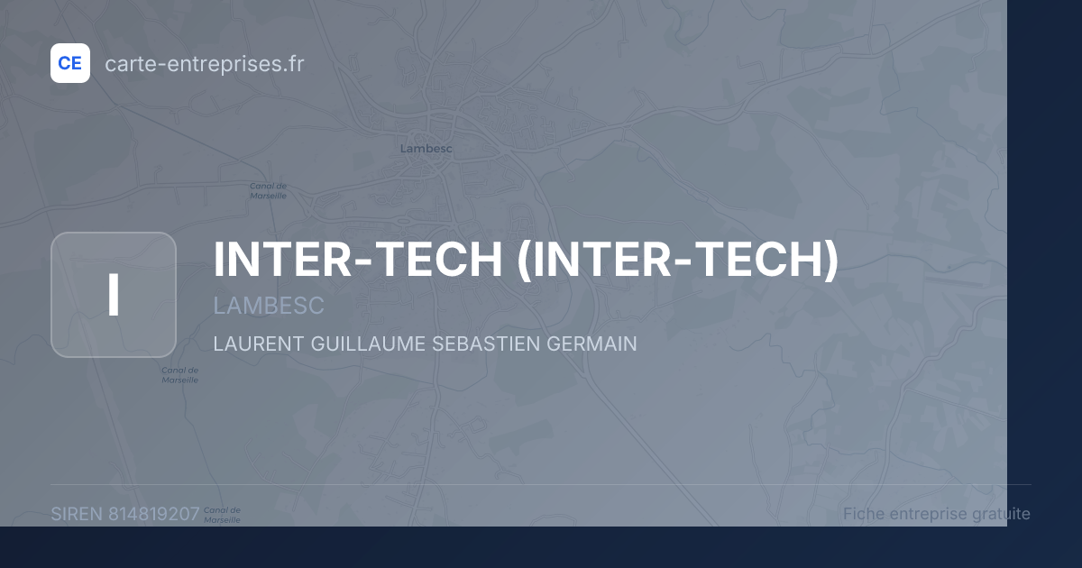 INTER-TECH — 814819207 — fiche entreprise