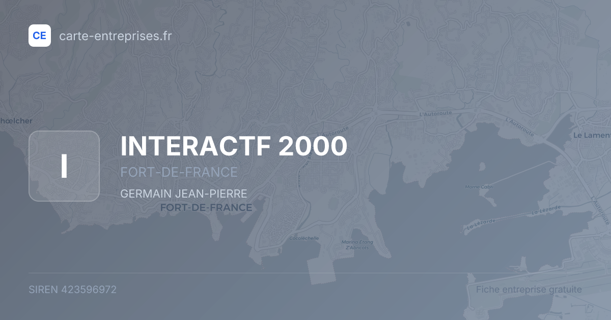 INTERACTF 2000 — 423596972 — fiche entreprise