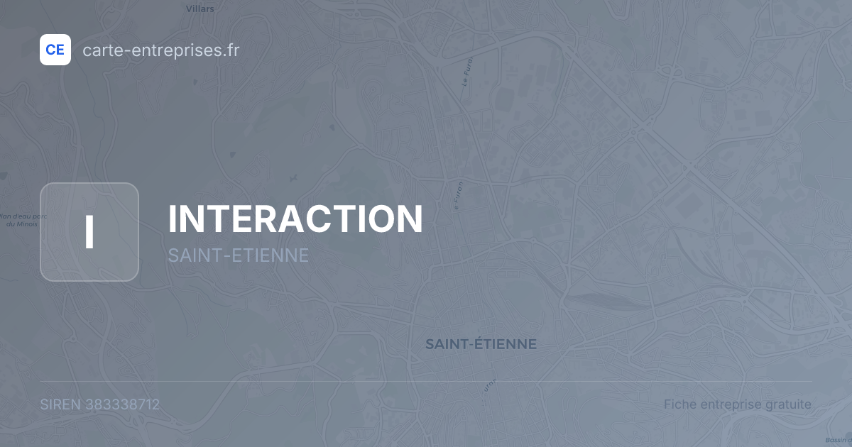 INTERACTION — 383338712 — fiche entreprise