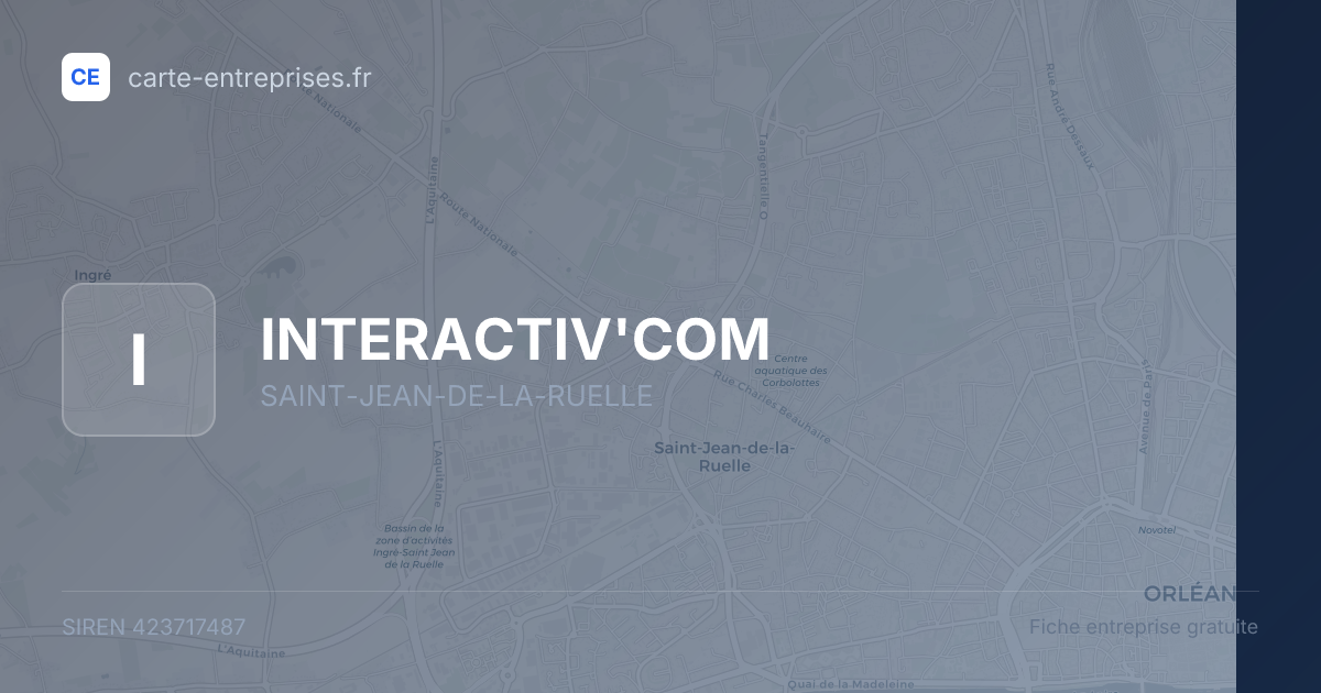 INTERACTIV'COM — 423717487 — fiche entreprise