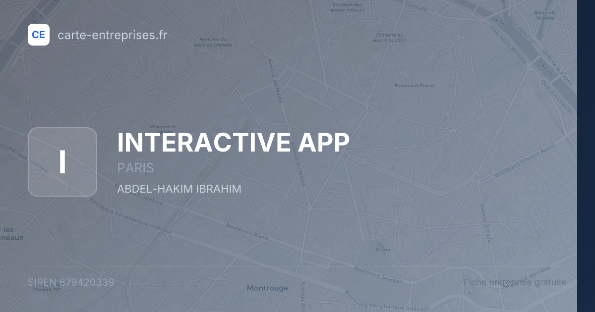 INTERACTIVE APP — 879420339 — fiche entreprise