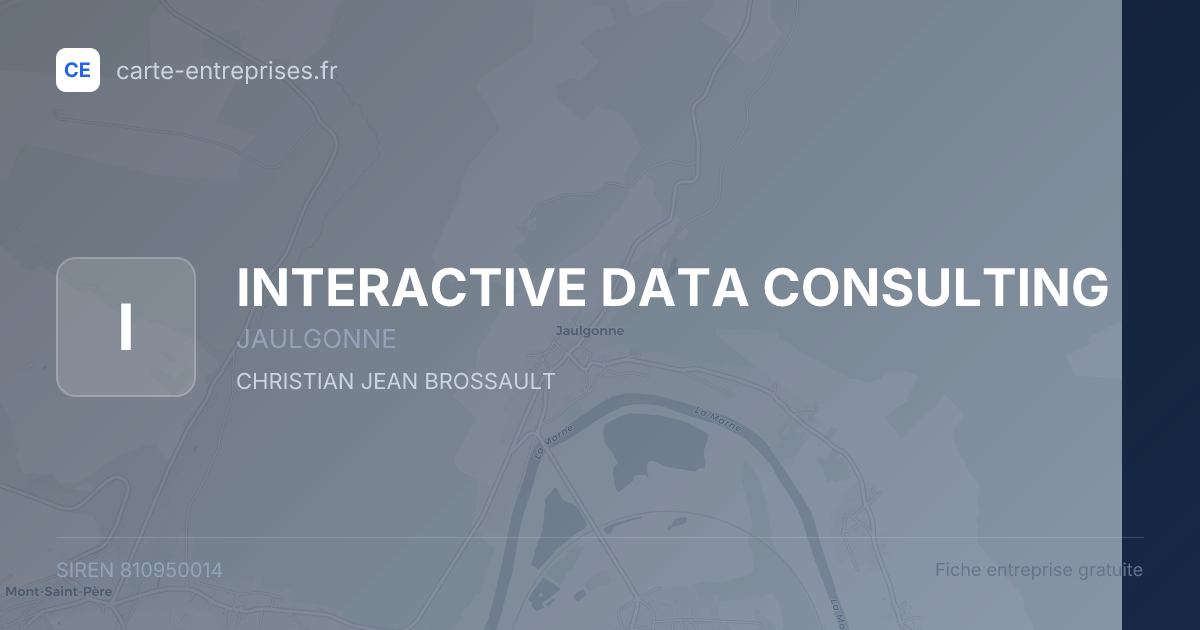 INTERACTIVE DATA CONSULTING — 810950014 — fiche entreprise