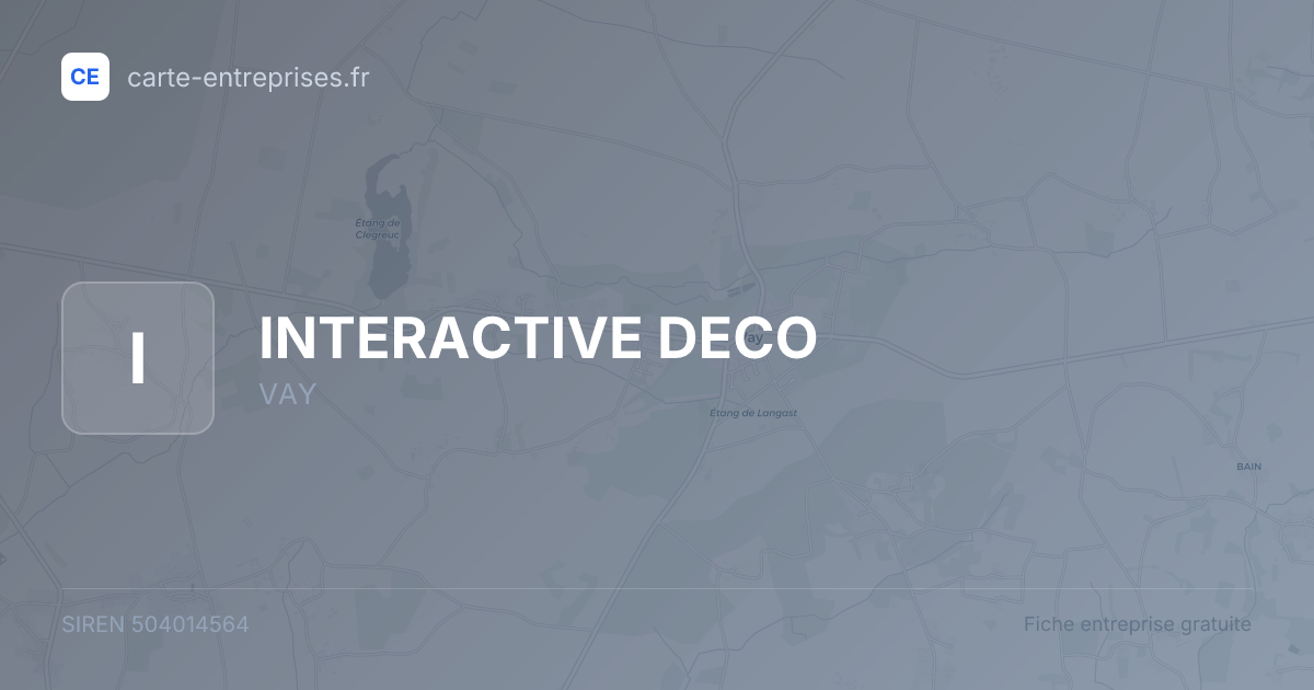 INTERACTIVE DECO — 504014564 — fiche entreprise