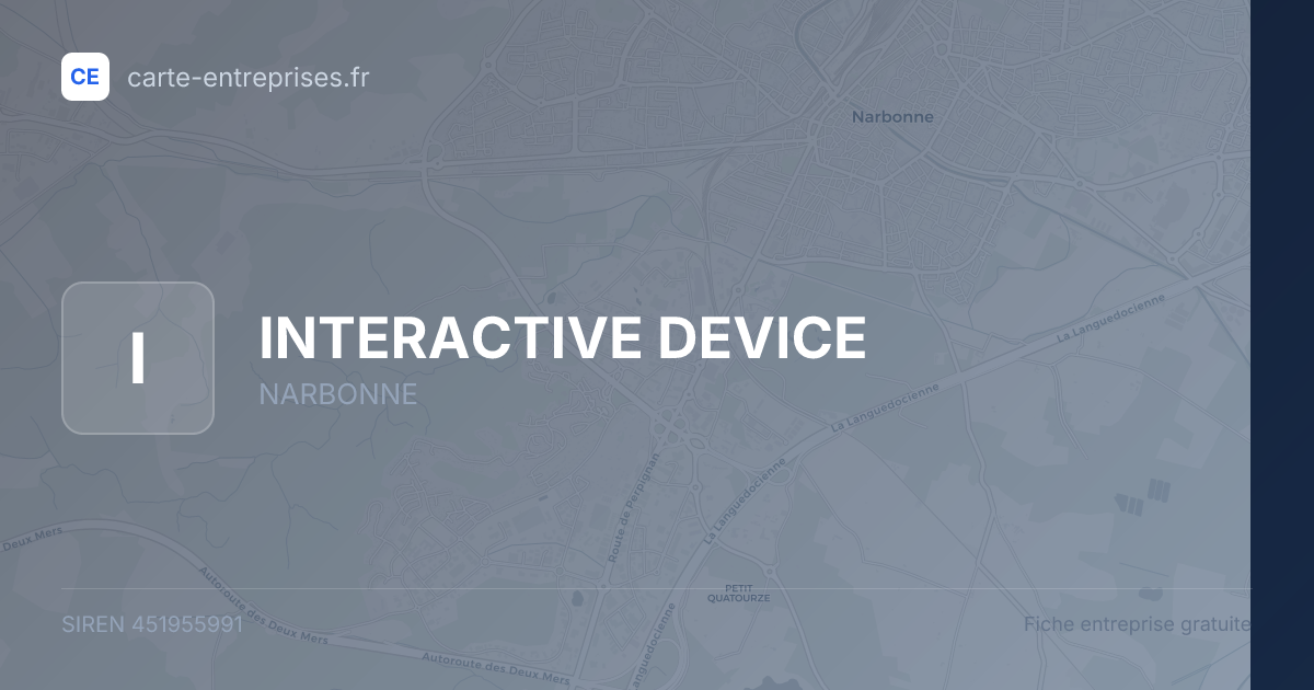 INTERACTIVE DEVICE — 451955991 — fiche entreprise