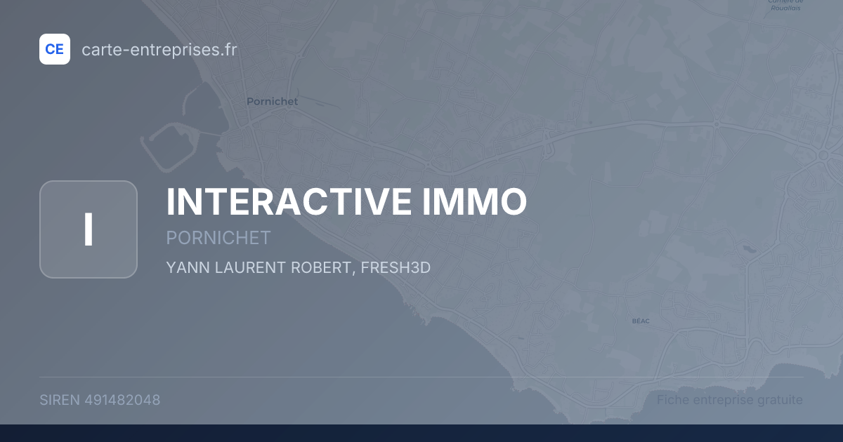 INTERACTIVE IMMO — 491482048 — fiche entreprise