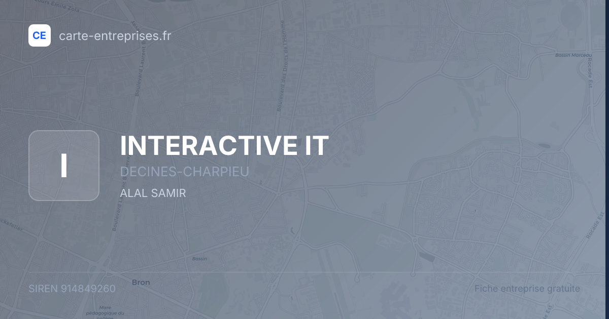 INTERACTIVE IT — 914849260 — fiche entreprise