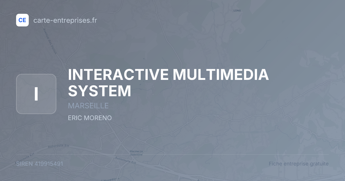INTERACTIVE MULTIMEDIA SYSTEM — 419915491 — fiche entreprise