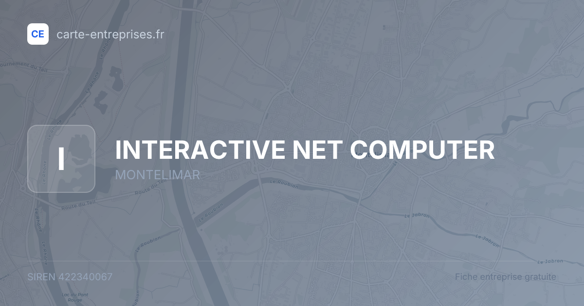 INTERACTIVE NET COMPUTER — 422340067 — fiche entreprise