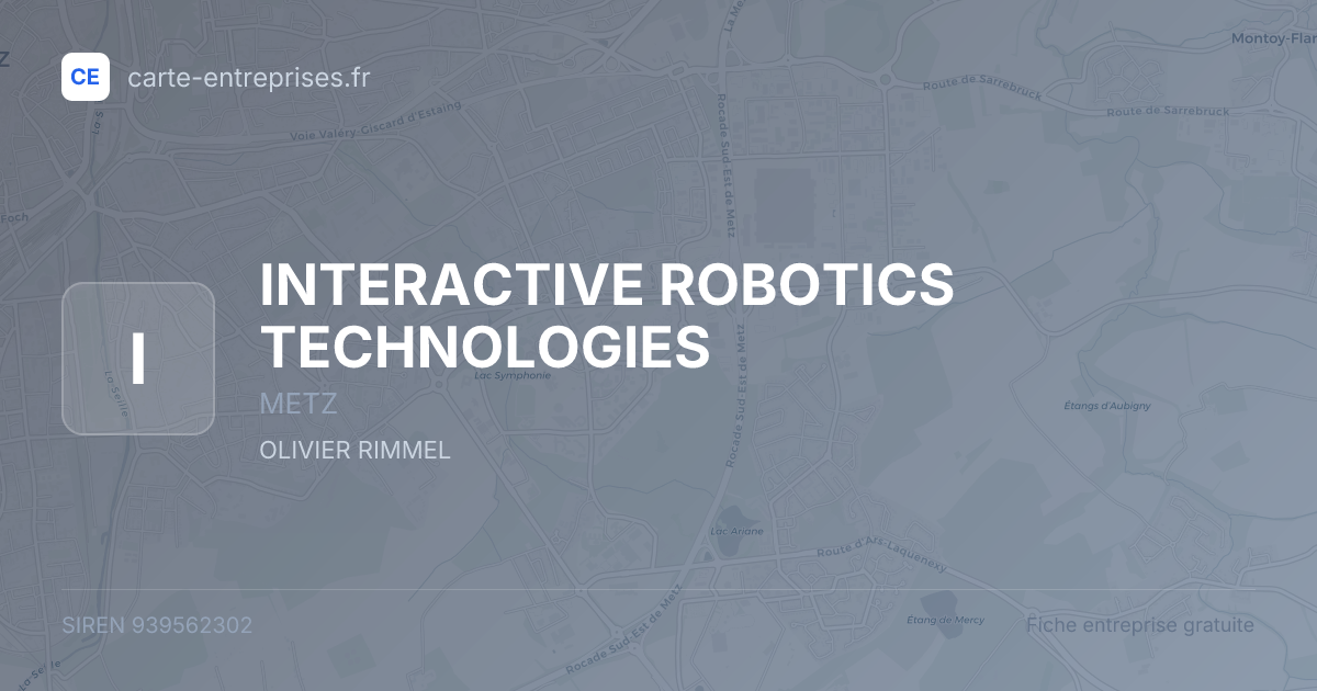 INTERACTIVE ROBOTICS TECHNOLOGIES — 939562302 — fiche entreprise
